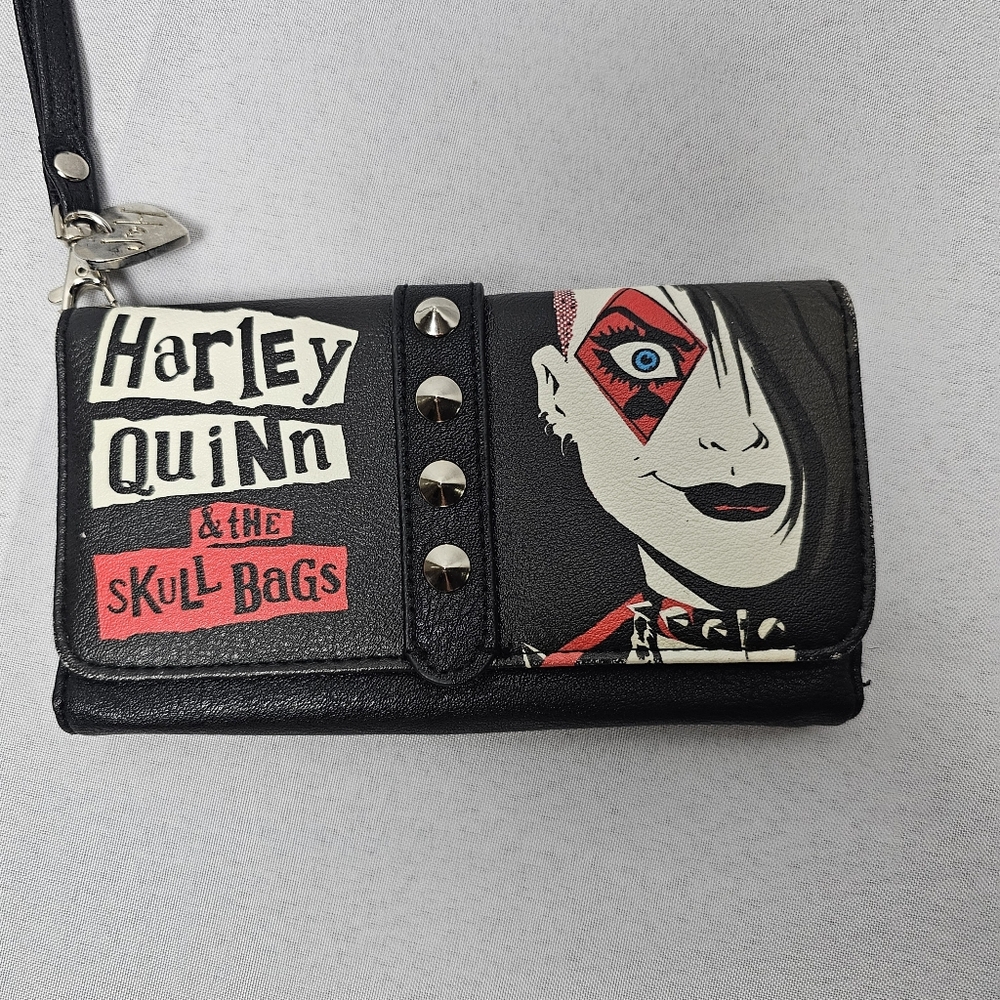 Dc Comics Harley Quinn skull bags wristlet wallet